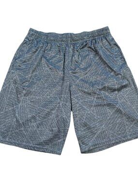 Champion Mens XL Gray Athletic Shorts Elastic Waist Lightweight Polyester.